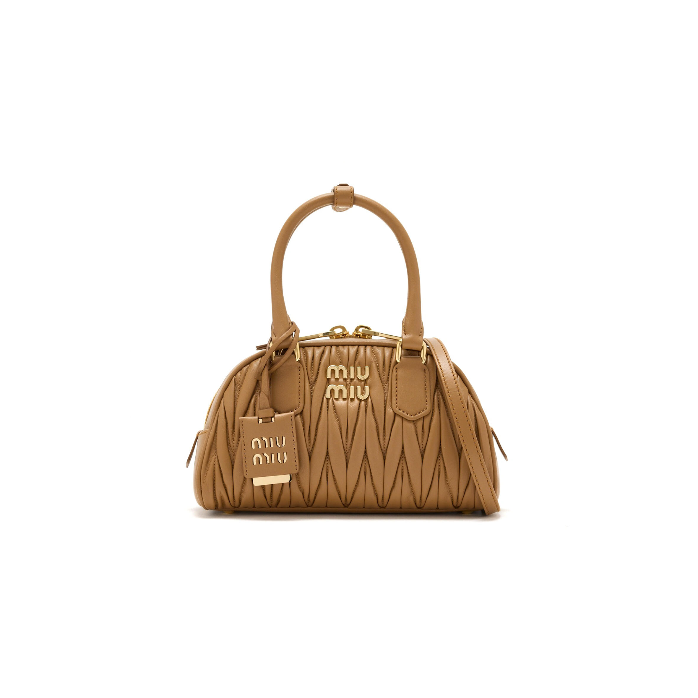 MIU MIU ARCADIE MATELASSÉ NAPPA LEATHER BAG 5BB191 (22*13*10.5cm)